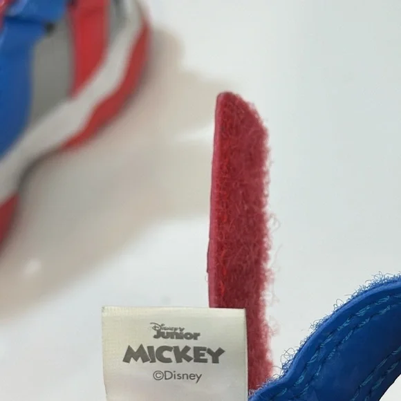 Disney Junior Mickey Mouse Sandals Kids Childrens Baby Size 2 Red Blue Summer - Picture 12 of 16